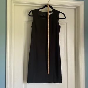 Calvin Klein professional shift dress with gold belt